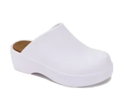 Women's Yellow Box Zippy Platform Clogs
