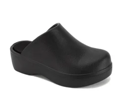 Women's Yellow Box Zippy Platform Clogs