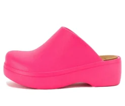 Women's Yellow Box Zippy Platform Clogs